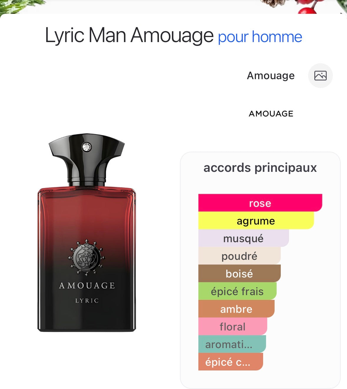 Amouage Lyric